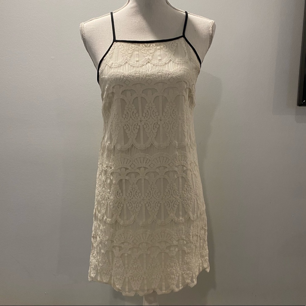 {Bleuh Ciel} white laced dress